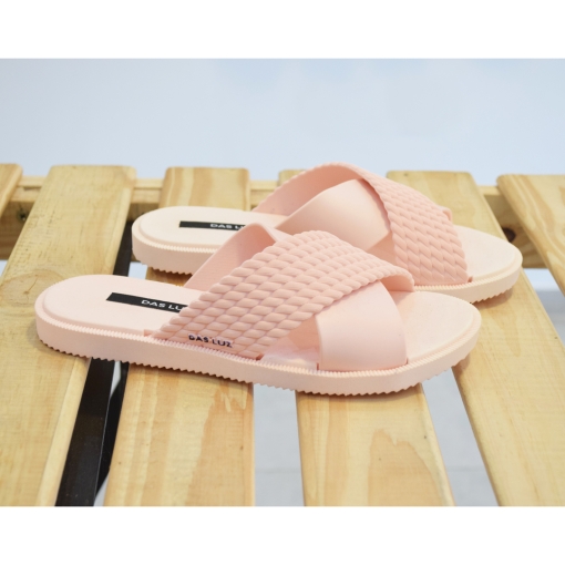 Chancla Perlis Rafia Rosa - Imagen 4
