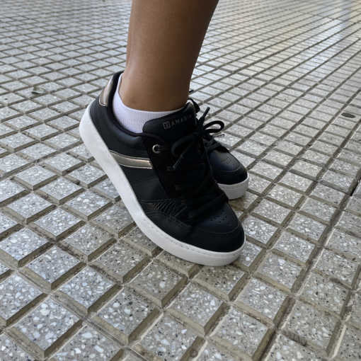 Zapatilla Lecco Ramarin Negro - Imagen 3
