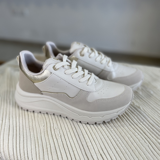 Zapatilla Via Marte #136011 Beige - Imagen 2