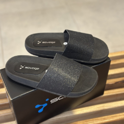 Ojota Savage Glitter Negro